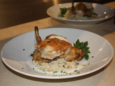 baked duck with orzo rice