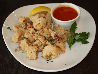 fried calamari with marinara sauce