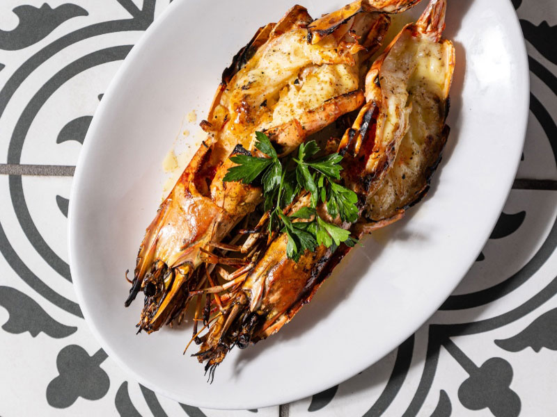 Jumbo African prawns